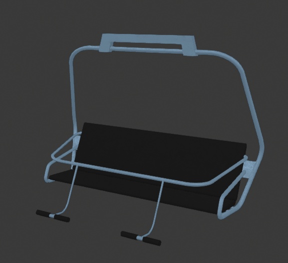 Ski lift chair