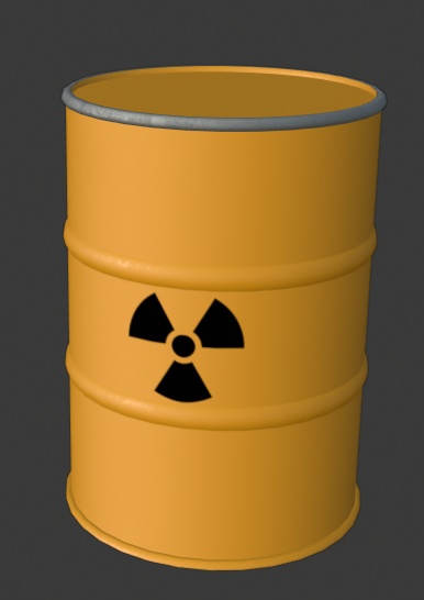 nuclear waste drums