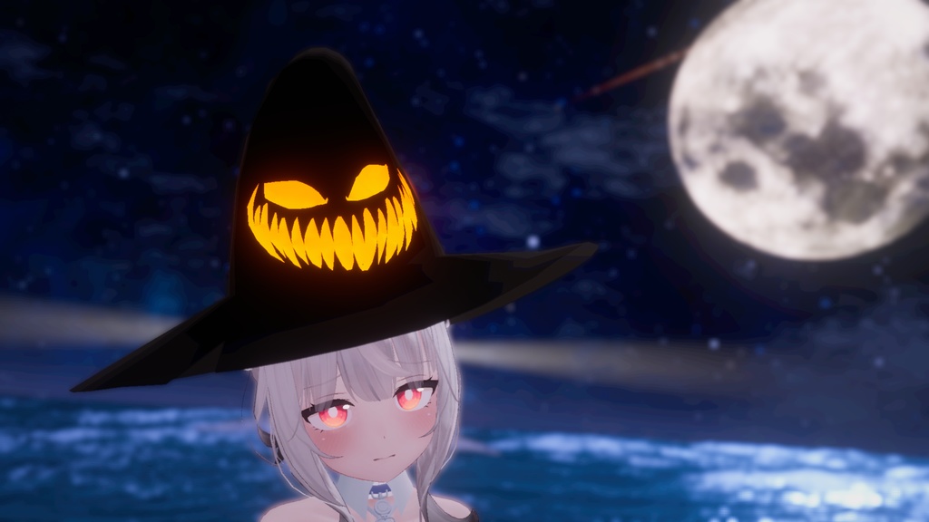 口の形を真似するハロウィン帽子