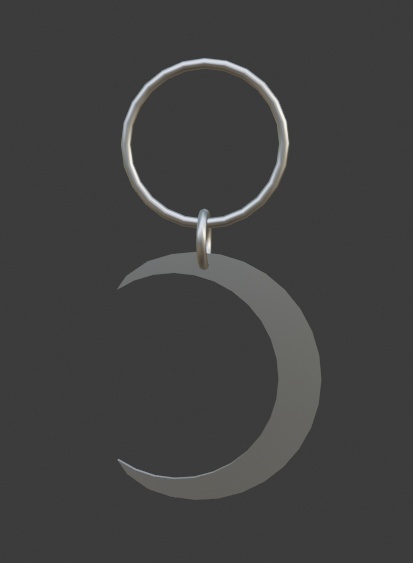 三日月イヤリング