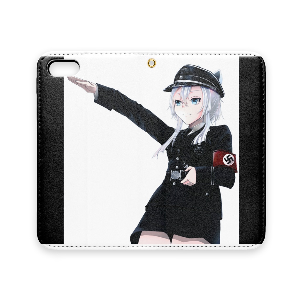 手帳型iPhoneケース（ベルトなし）黒