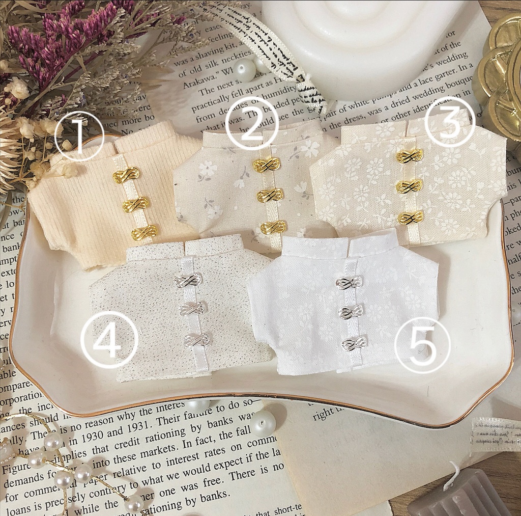 淡色チャイナ風シャツ