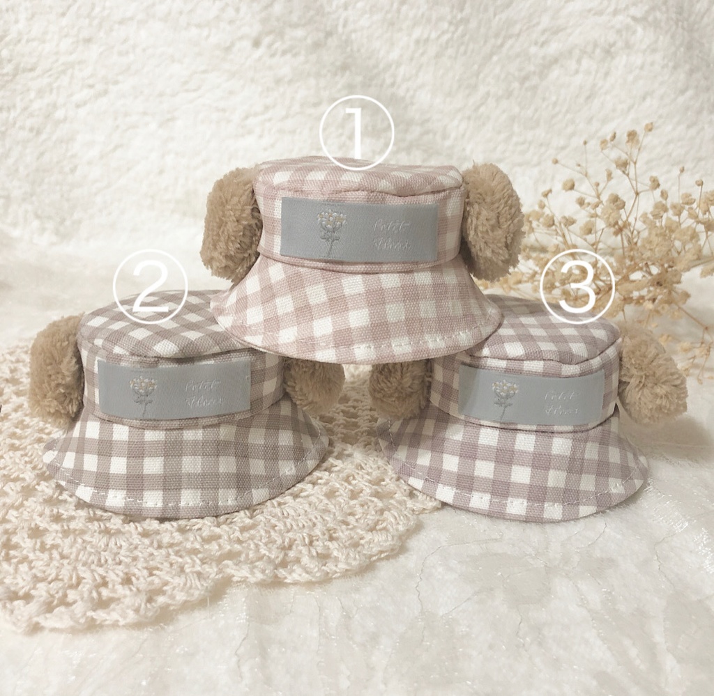 わんわんバケハ(ギンガムチェック)