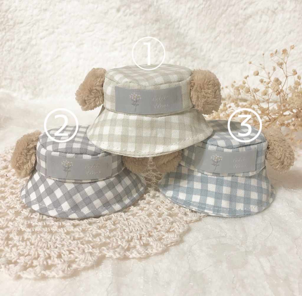 わんわんバケハ(ギンガムチェック)