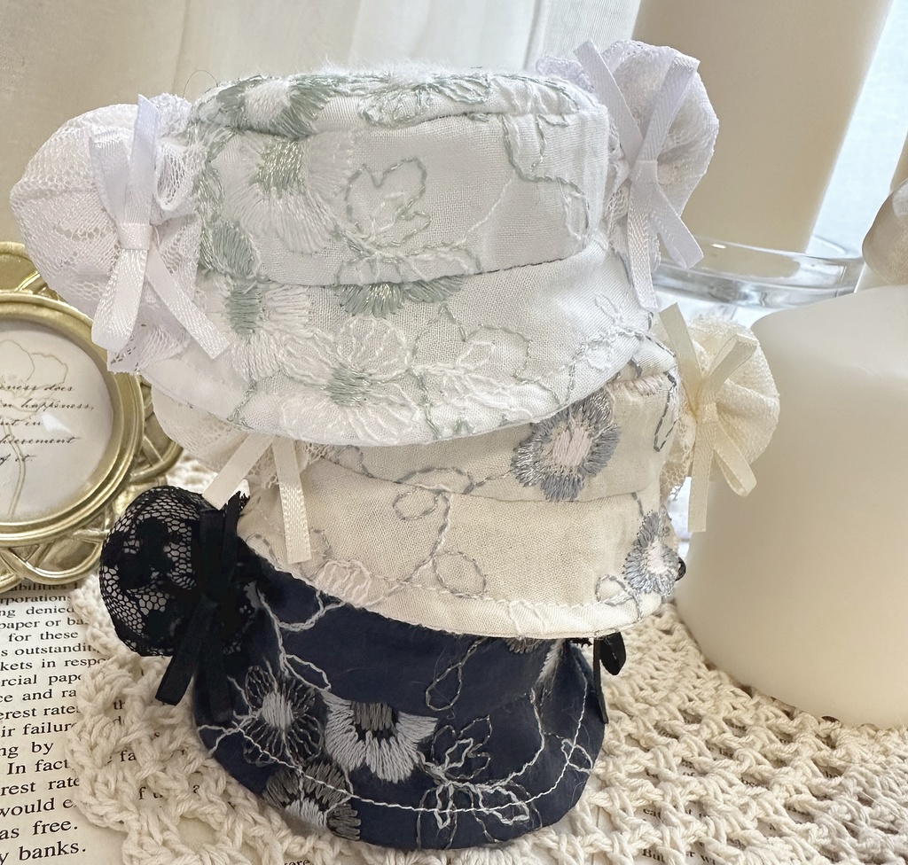 くまみみバケハ( lace ponpon china ①)