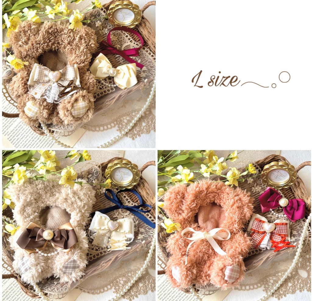 はぎゅっと୨୧くまちゃん(Natural ⚘ Teddybear style)