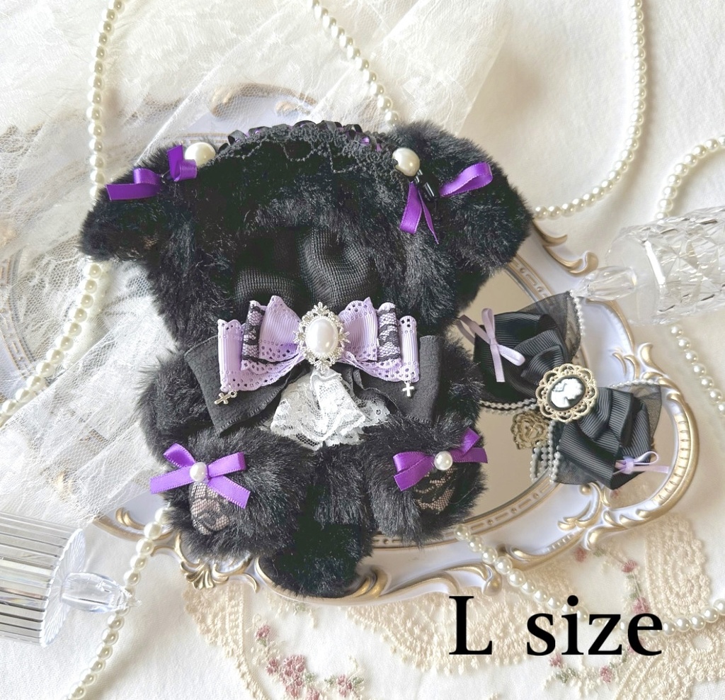 はぎゅっと୨୧わんちゃん(Black × Purple ୨୧ Gothic style)