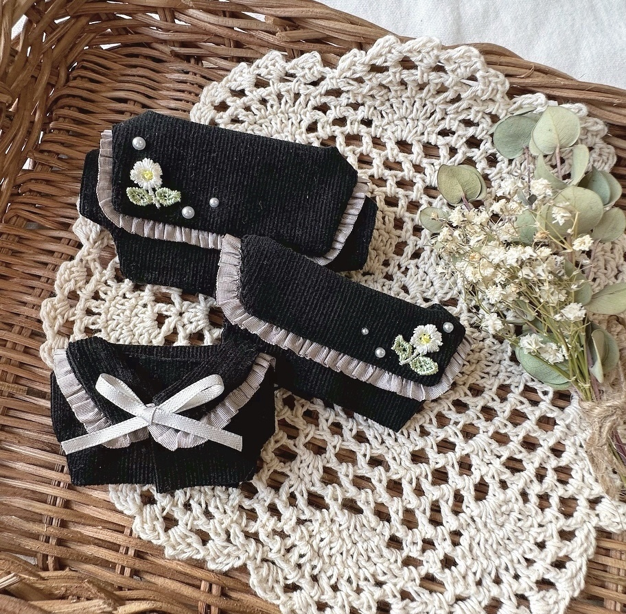 corduroy ⚘ sailor shirt( frill×ribbon )