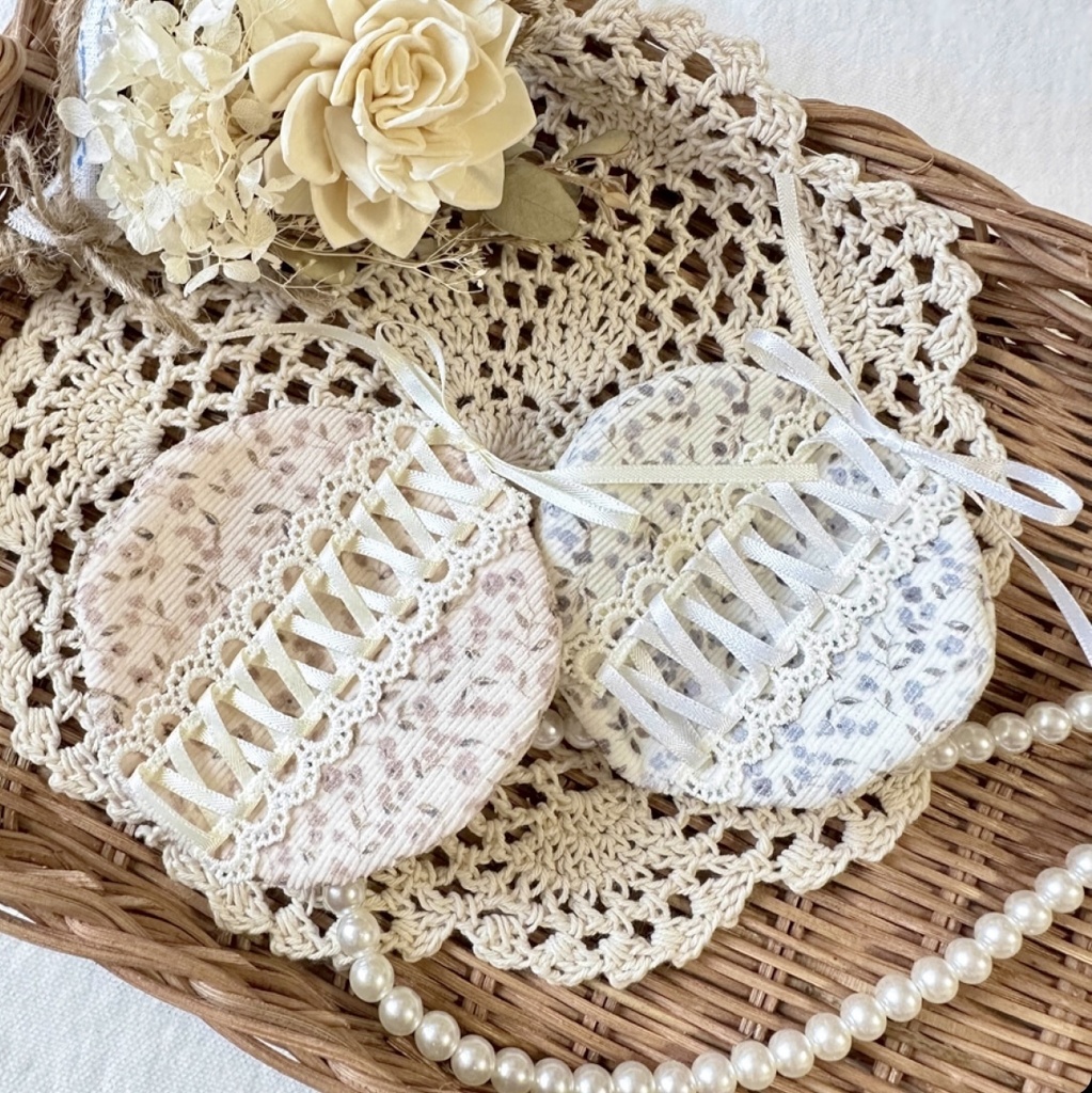 corduroy beret（ lace up ໒꒱ ）