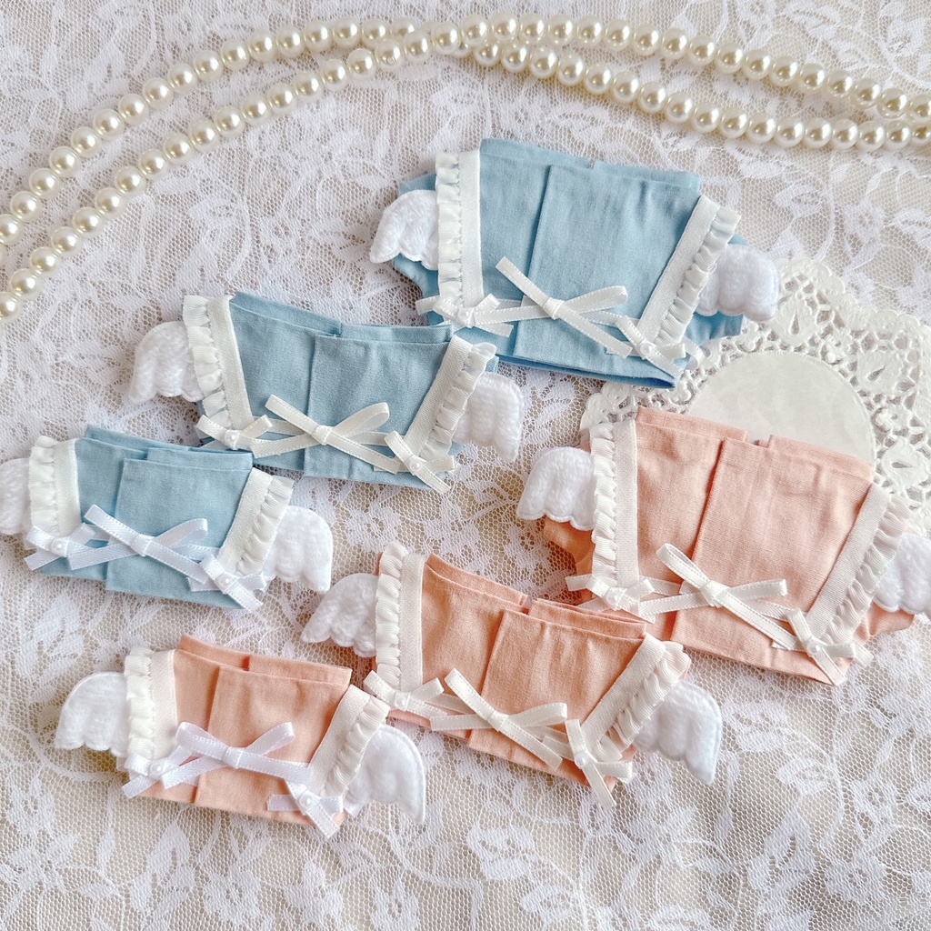 frill × ribbon harness ໒꒱ angel tops