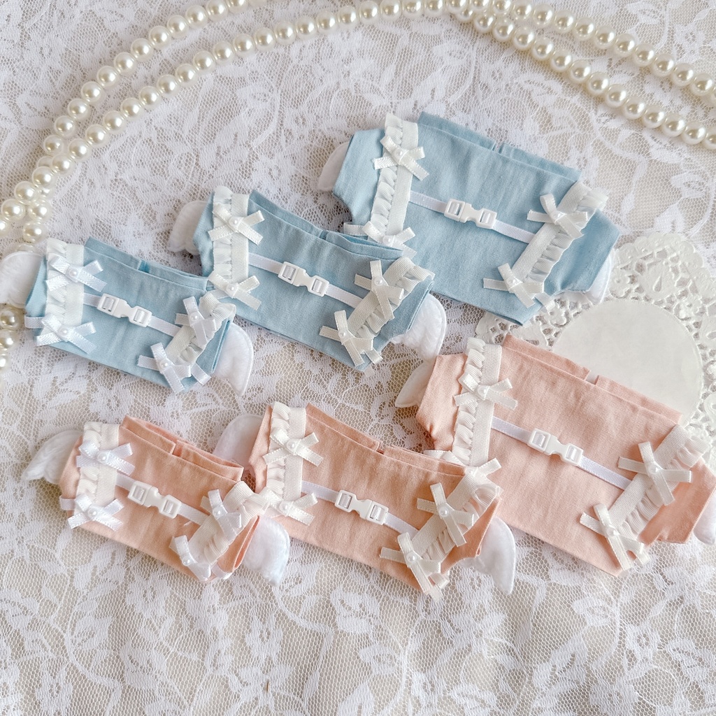 frill × ribbon harness ໒꒱ angel tops