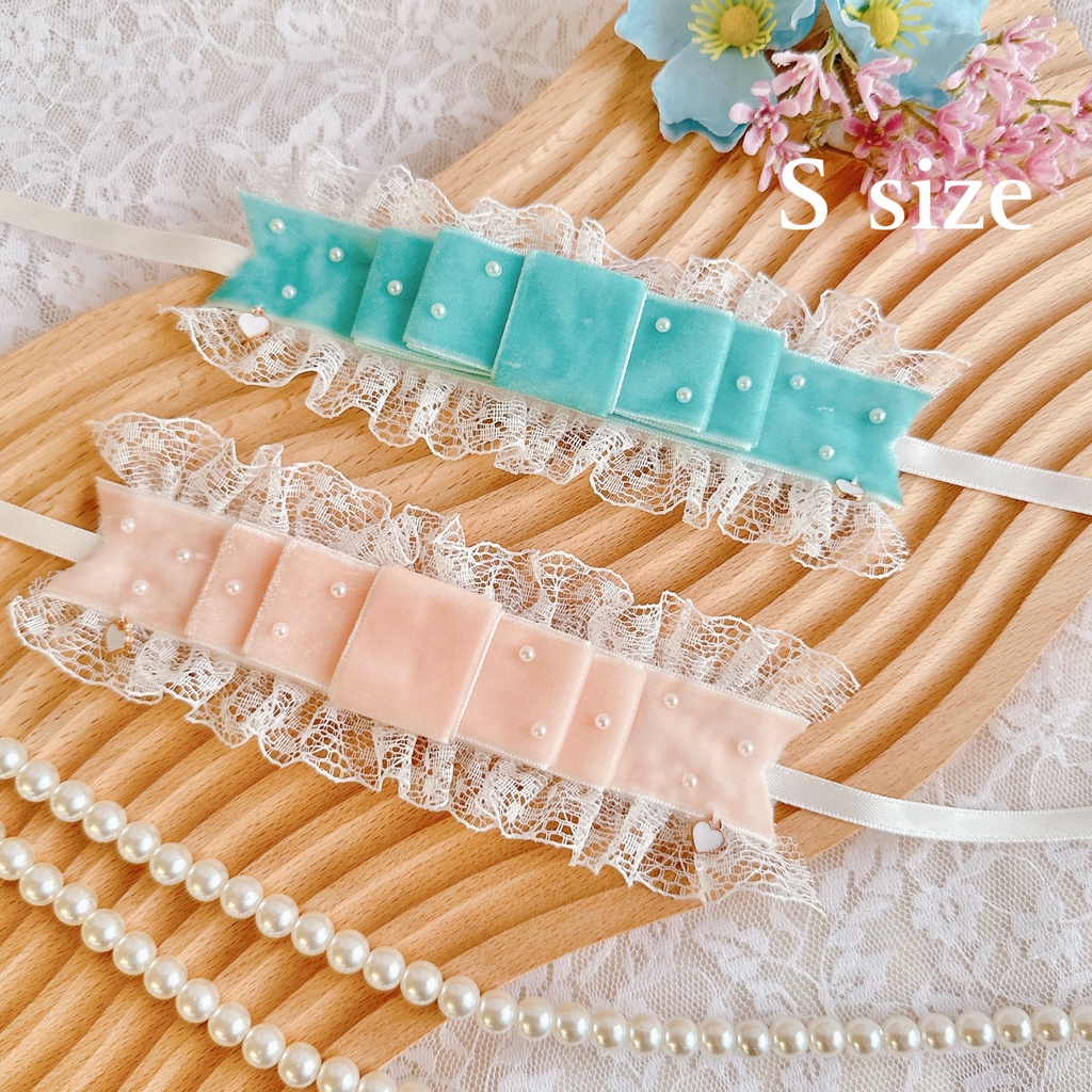 velours ribbon ୨୧ head dress