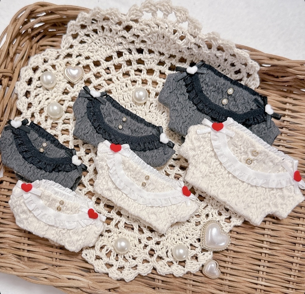 frill × ribbon no cute na knit ♡