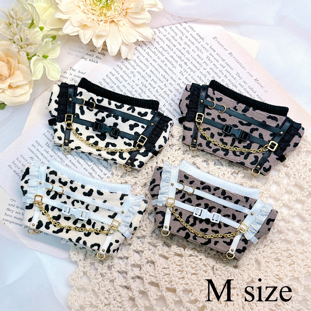 frill harness ୨୧ leopard knit