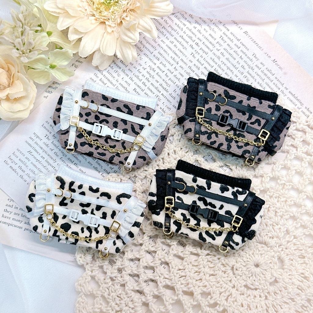 frill harness ୨୧ leopard knit
