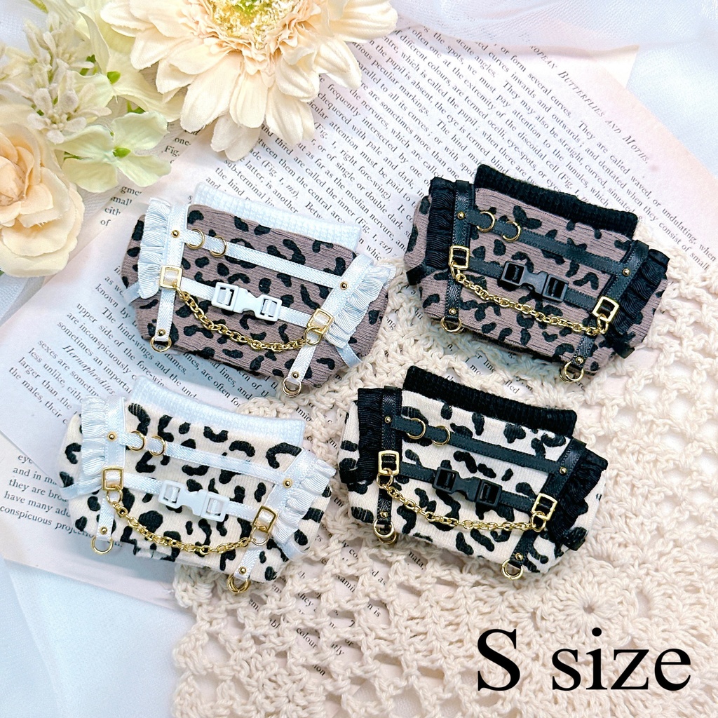 frill harness ୨୧ leopard knit