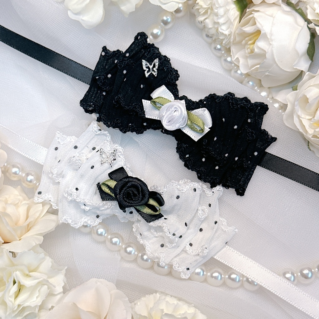 dot ribbon ୨୧ monotone