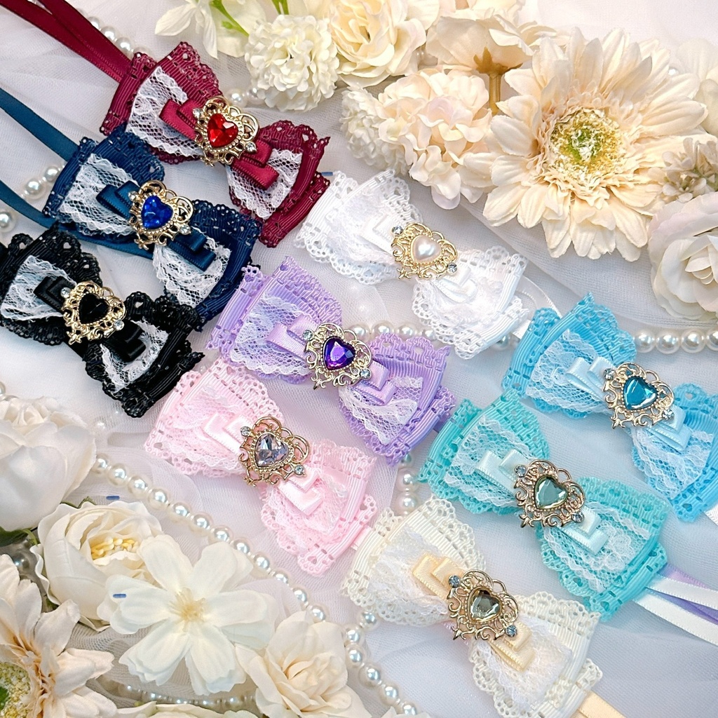 colorful ୨୧ heart ribbon 