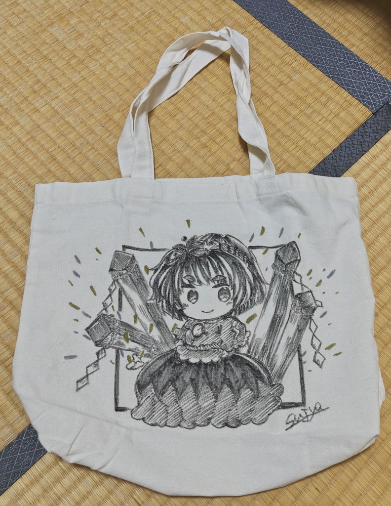 アナログイラストトートバッグ八坂神奈子