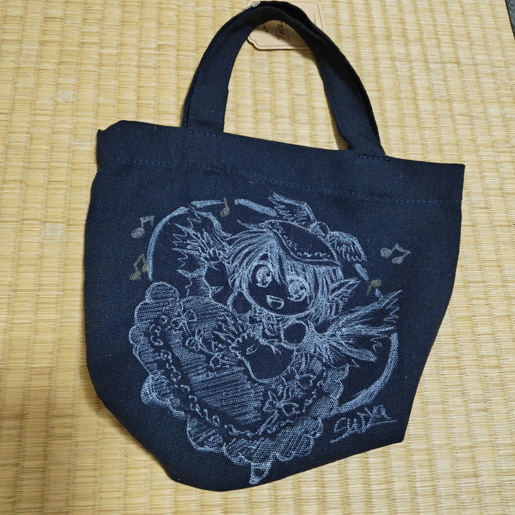 アナログトートバッグミスティア(紺地)