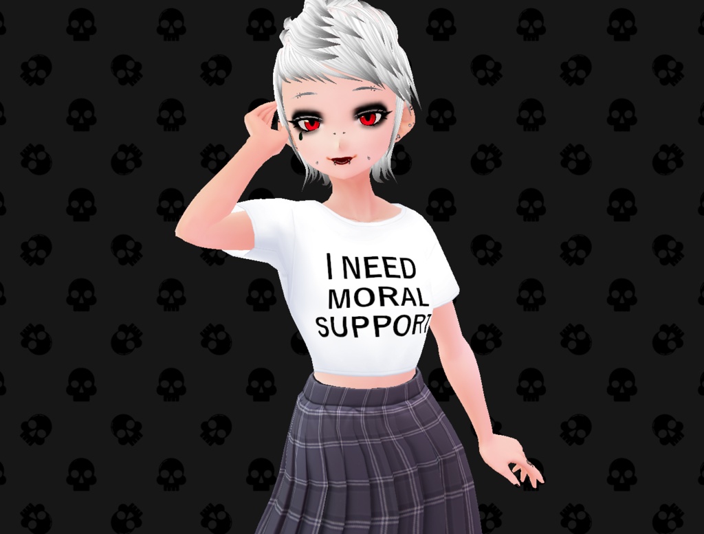Mini shirt "I need moral support"