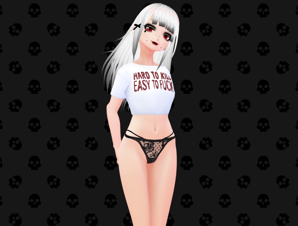Tshir and mini shirt "Hard to kill Easy to fuck"