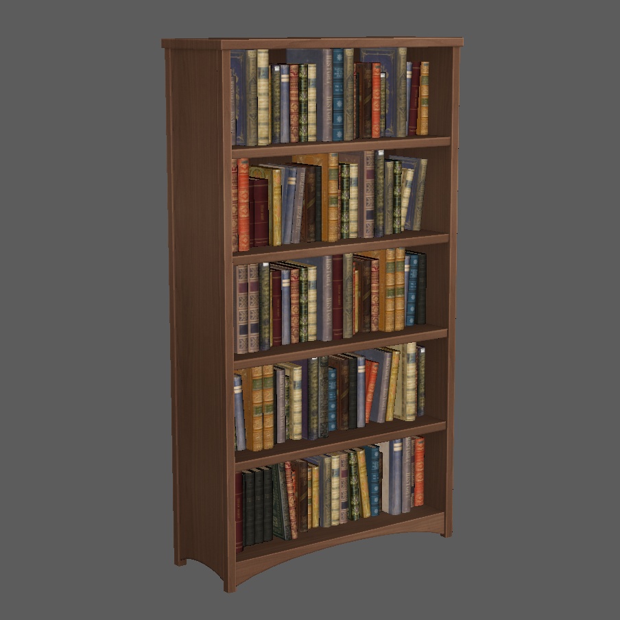 【3D小物 】本棚・本【MMD】