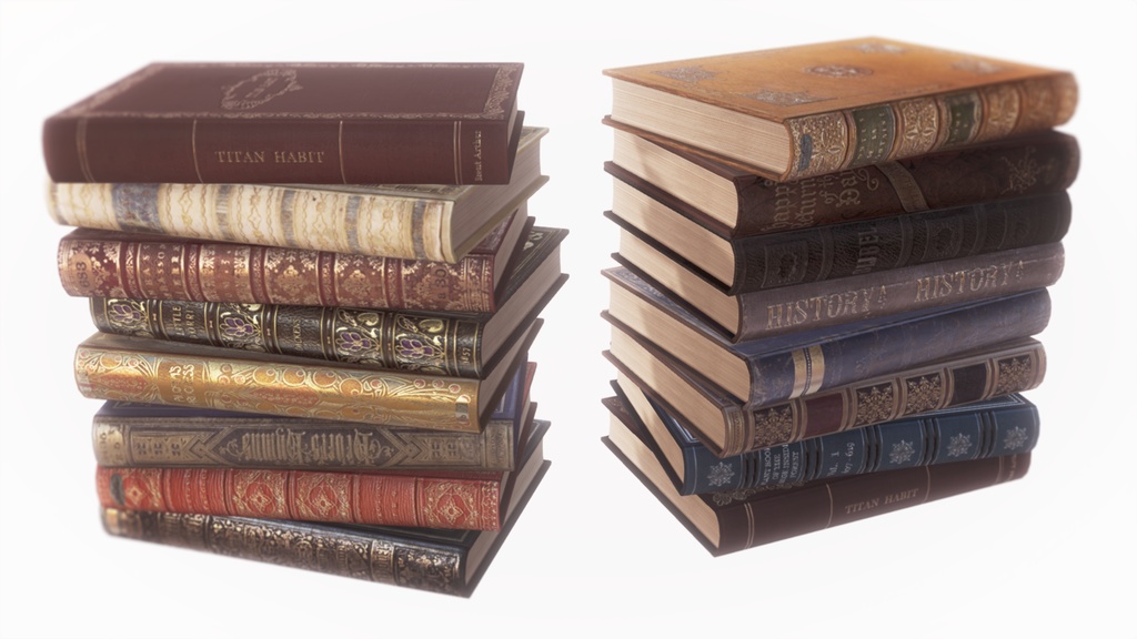 【3D小物 】本棚・本【MMD】