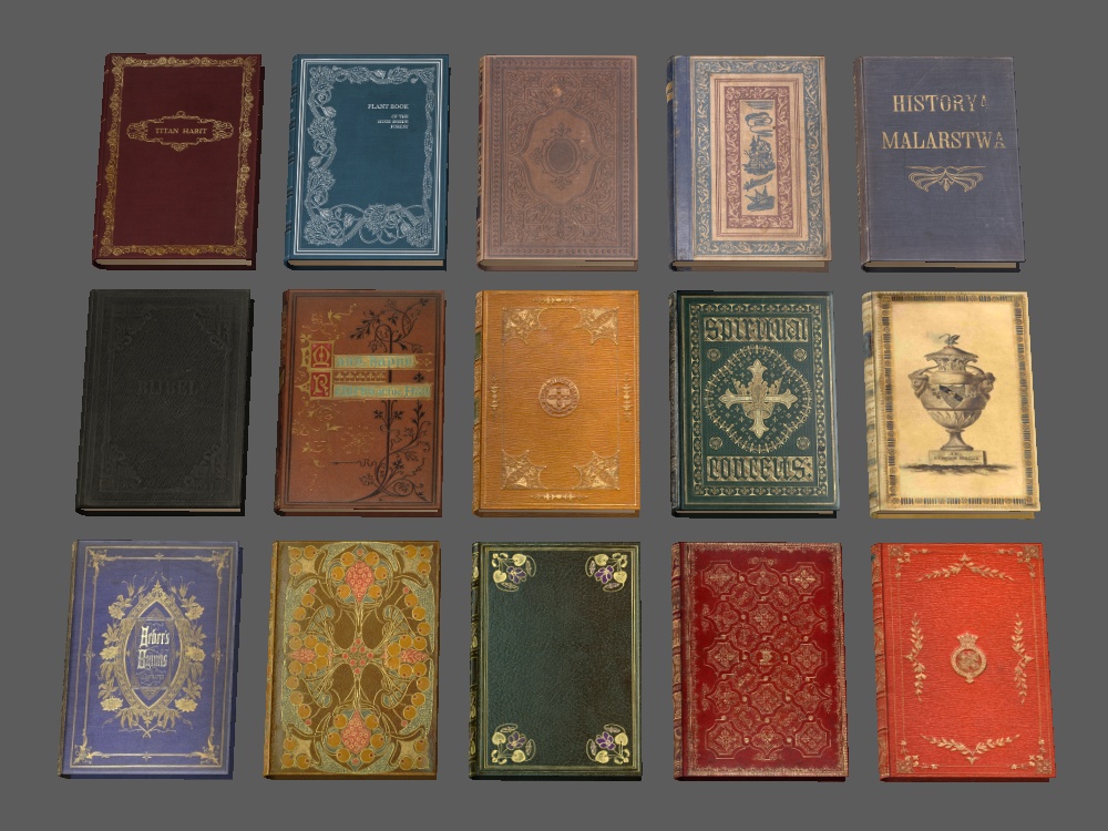 【3D小物 】本棚・本【MMD】