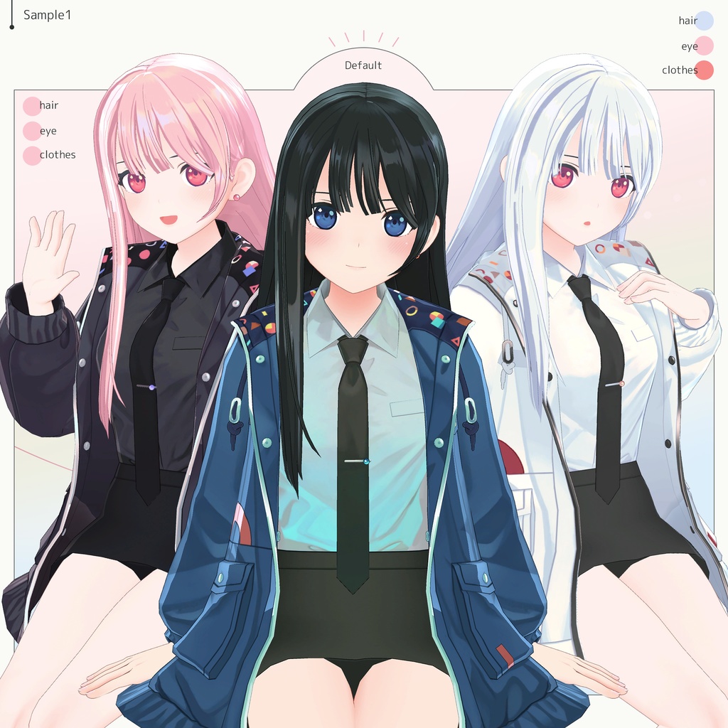 オリジナル3Dモデル『Rico』