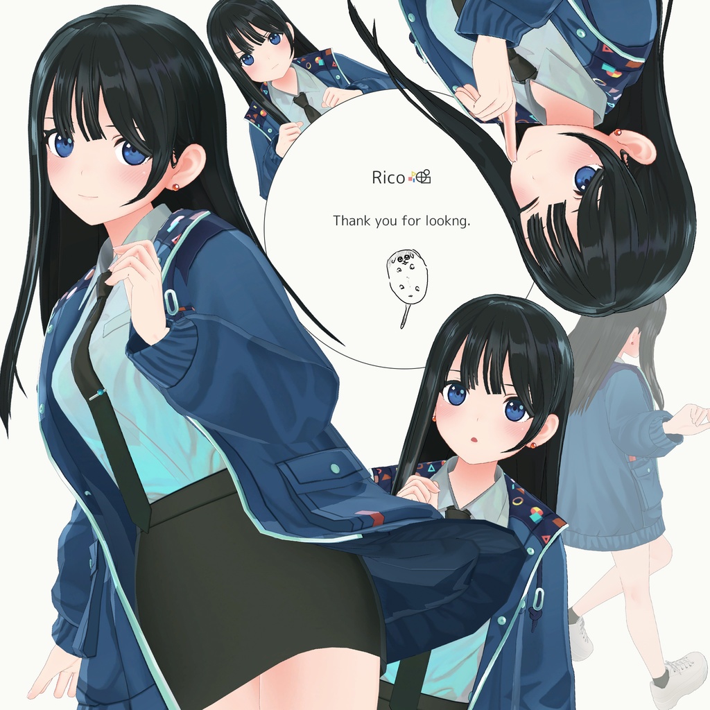 オリジナル3Dモデル『Rico』