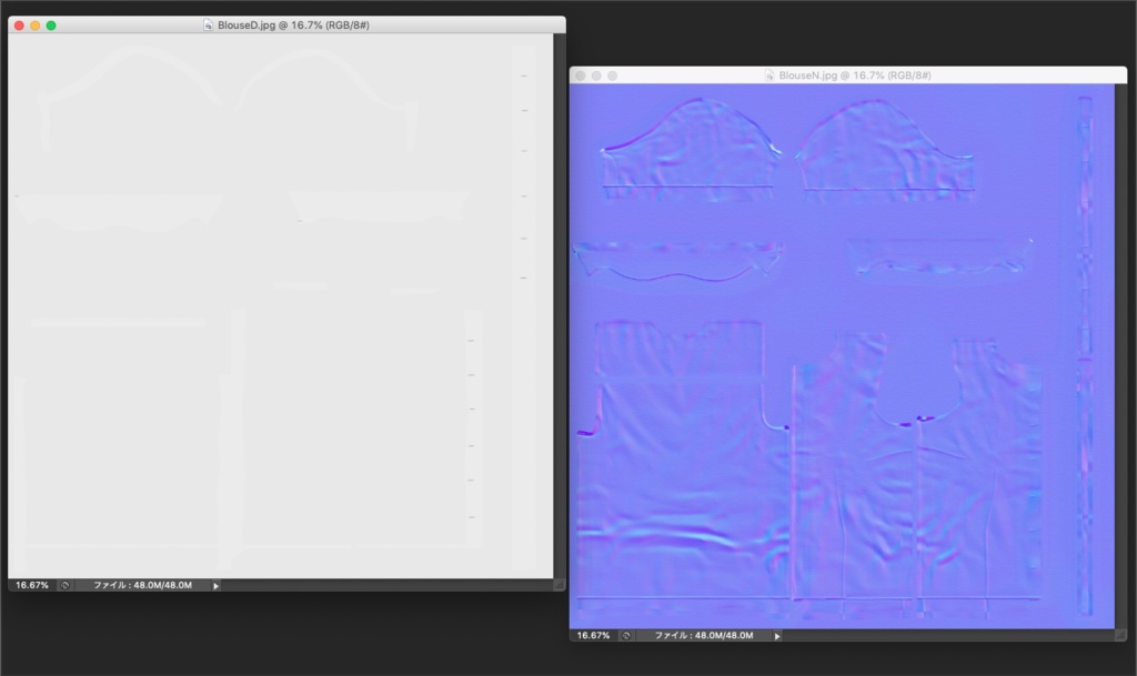 3Dモデル JKブラウス・スカート・リボン 3点セット