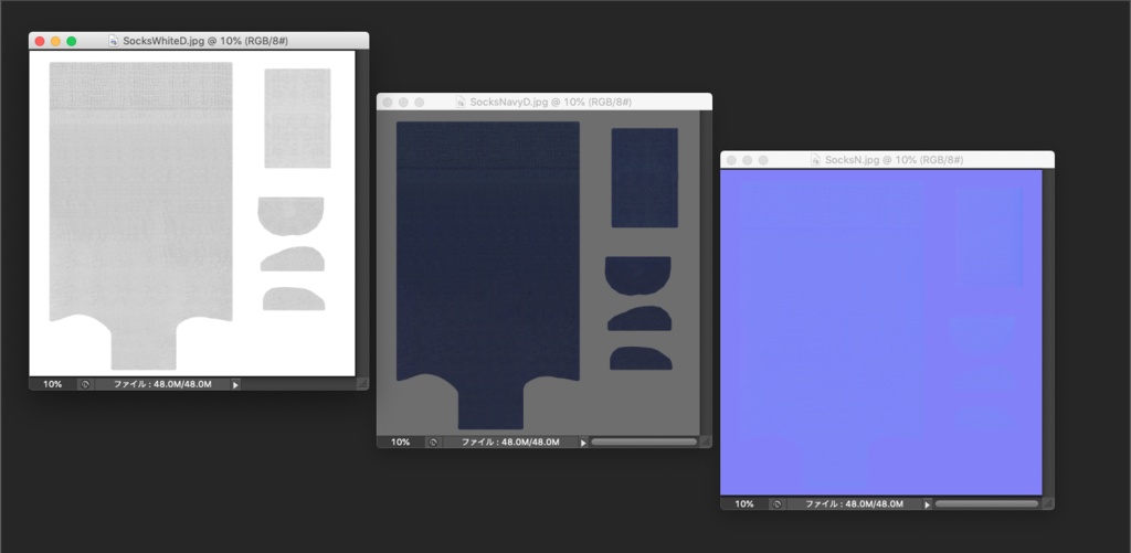 3Dモデル JKハイソックス・ローファーセット