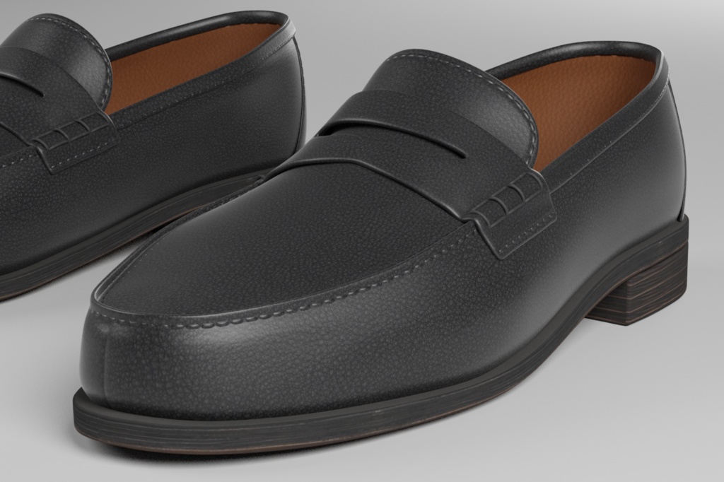 3Dモデル JKハイソックス・ローファーセット