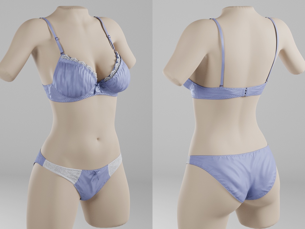 3Dモデル ブラ・パンティセット