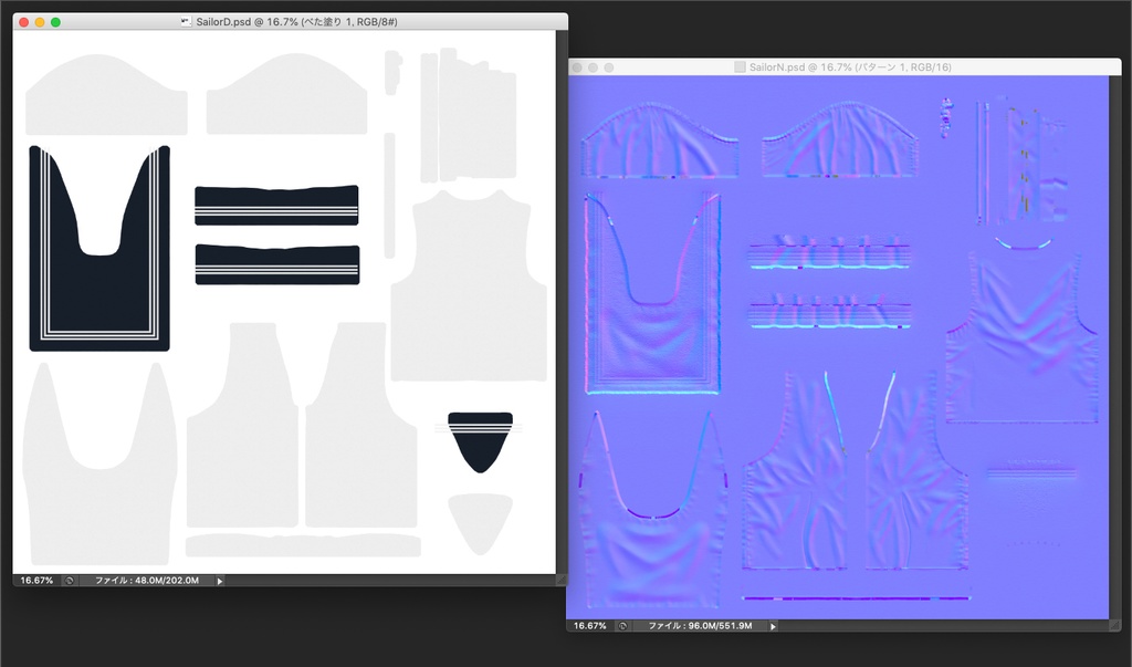 3Dモデル 半袖セーラー服