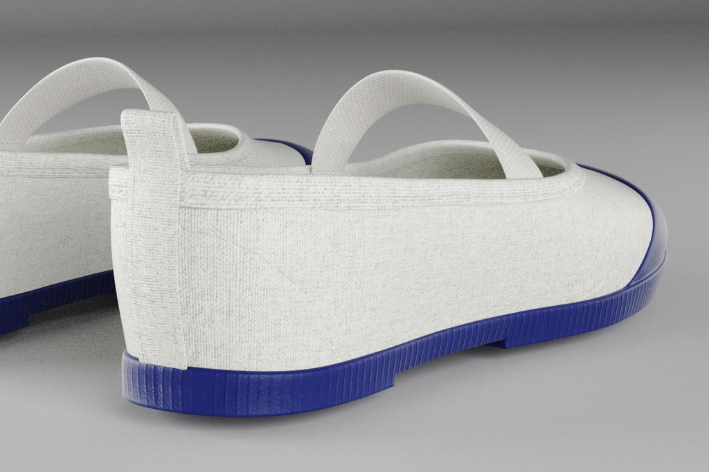 3Dモデル うわばき 靴下セット