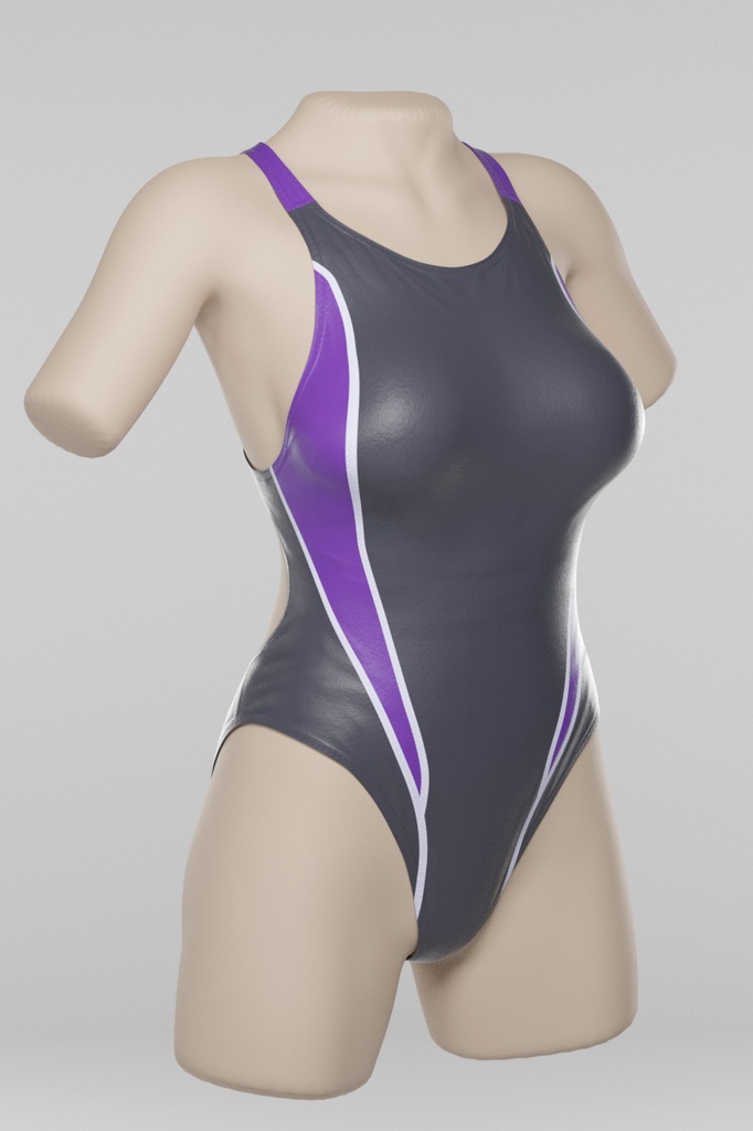 3Dモデル 競泳水着 PSD付き