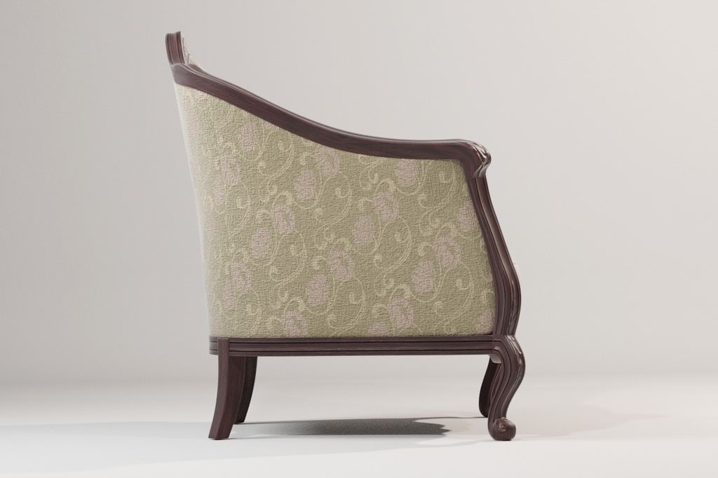 3Dモデル ベネチアン・アームチェア