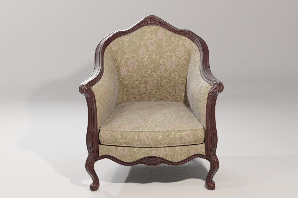 3Dモデル ベネチアン・アームチェア