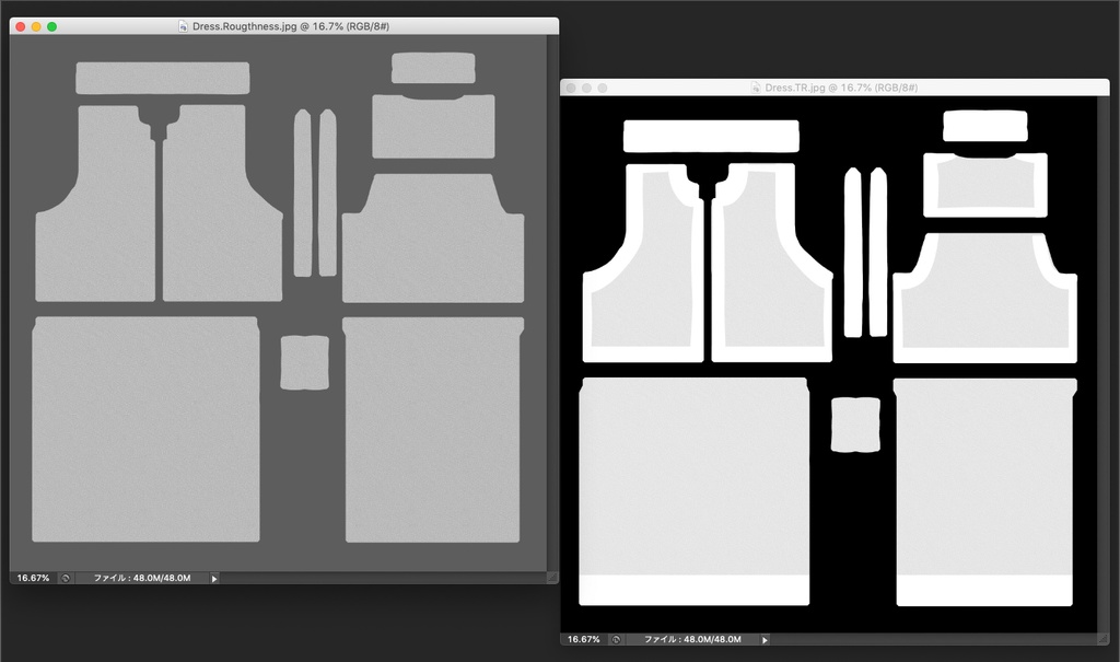 3Dモデル ノースリーブドレス / サンダル 2点セット
