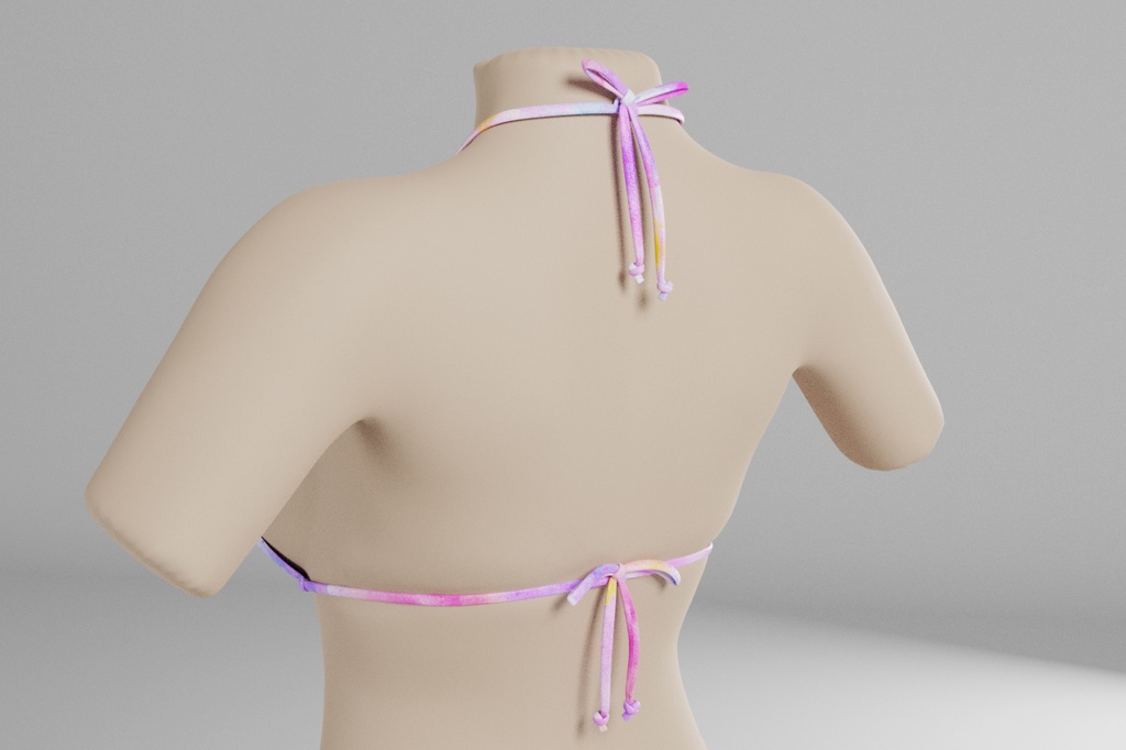 3Dモデル ひもビキニ