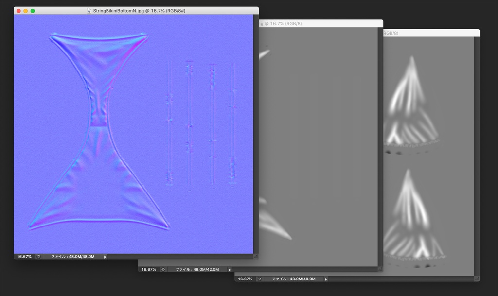 3Dモデル ひもビキニ
