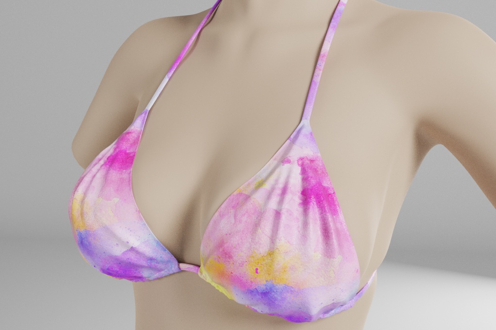 3Dモデル ひもビキニ