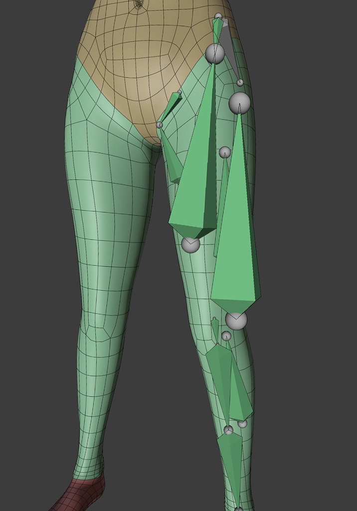 3Dモデル Blender Advanced Skeleton Female Base Mesh(リギング済みベースメッシュ)