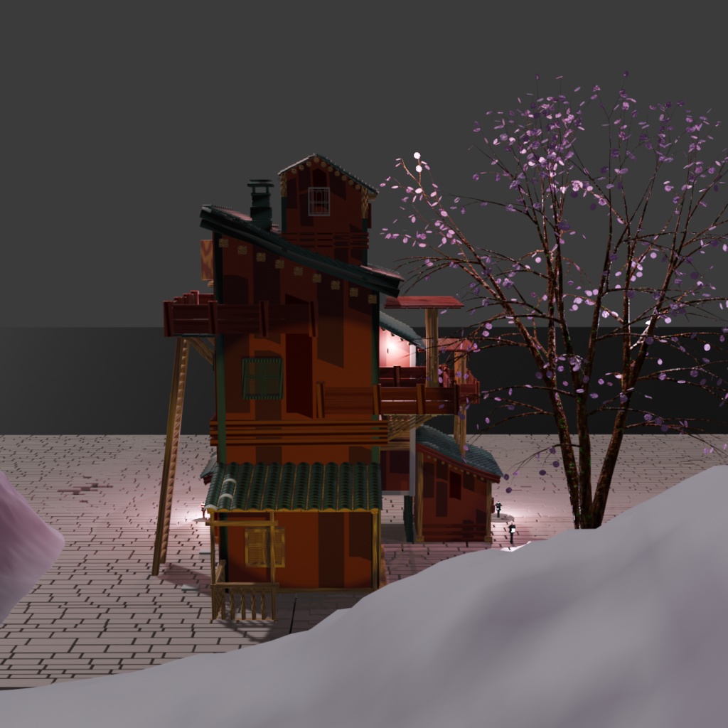 伝統的な小屋