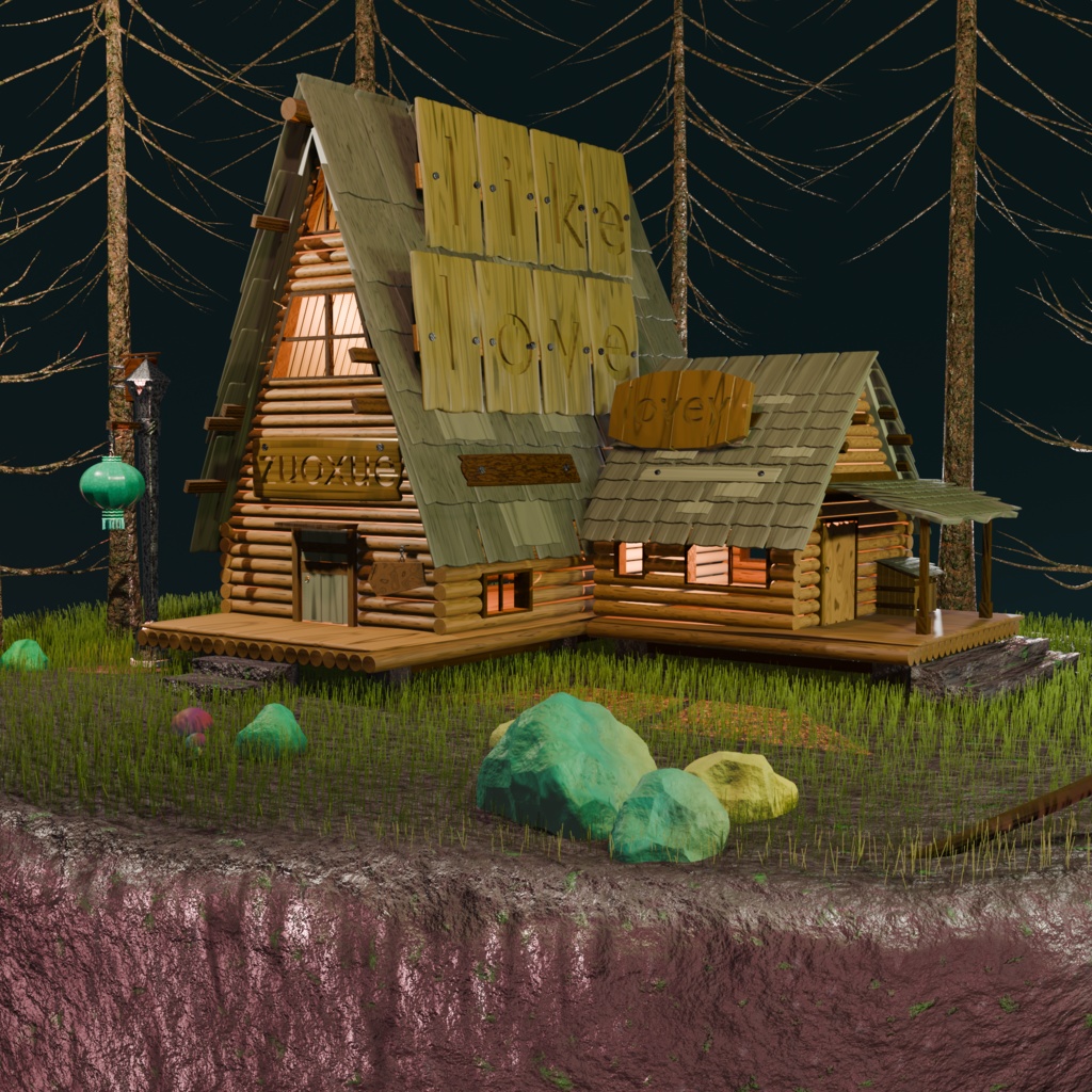 森の小屋