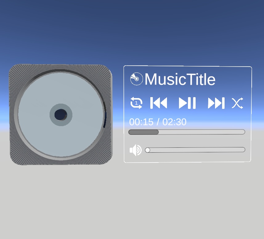 【VRChat】壁掛けCDプレイヤー/WallCDPlayer