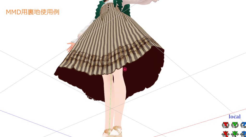 【無料版あり】お嬢様っぽいワンピセット【vroidテクスチャ】