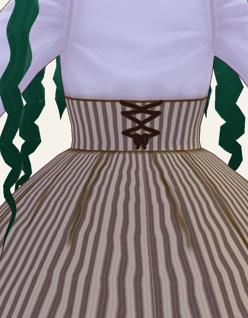 【無料版あり】お嬢様っぽいワンピセット【vroidテクスチャ】